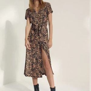 Wilfred Shirt Dress Leopard Print